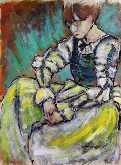 Girl in Elizabethan Dress